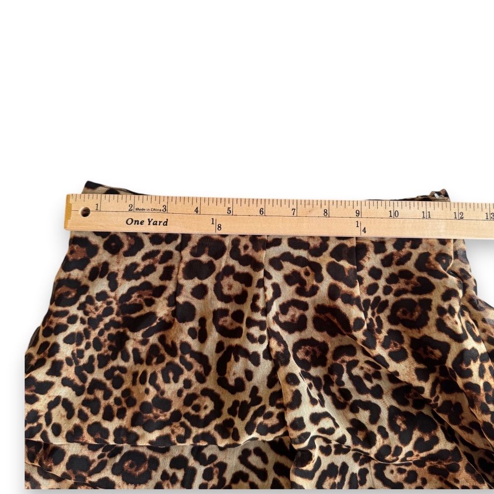 FOREVER 21 Leopard print wide leg pants size S - Picture 8 of 10